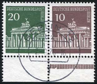 Berlin Zdr W41gestempelt Unterrand dgz