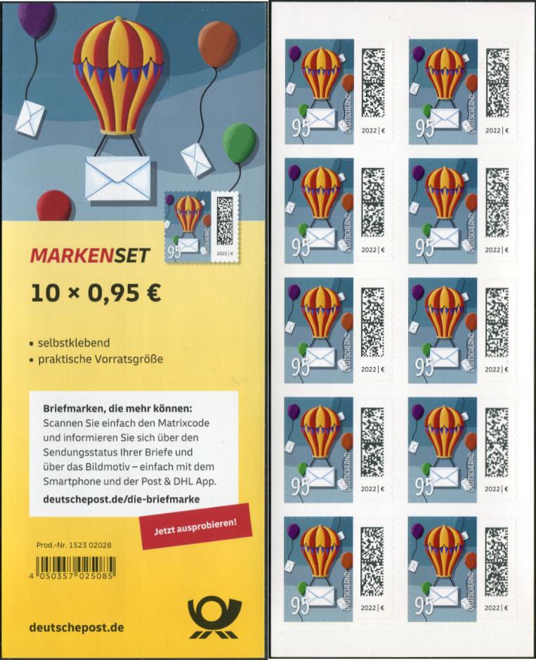FB 142 II ** mit DMC Code, Produkt Nr. 1523 02028,  Druck  Enschedé