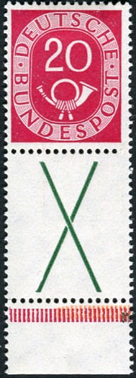 Bund ZDR S5 *, UR,  PF I mit Falz