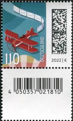 1,10€, Mi.Nr.3671 II ** 1. Auflage, SZ1 mit Nr. 005 ungerade, EAN Code