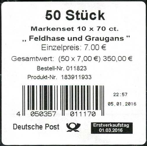 FB055 Verpackungslabel