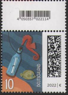 0,10€, Mi.Nr.3723 II ** ,SZ3 mit EAN Code ohne Nr.