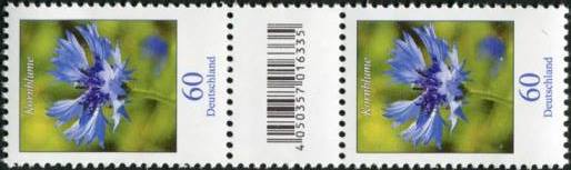 0,60€, Mi.Nr.3468 **  500er Rolle, EAN Code A, Nr. Type 2, SZ2 mit 1 stelliger Nr. ungerade