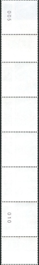 0,10€, Mi.Nr.3723 **, 6er Streifen mit 2x EAN Code, 1-2 stelliger Nr. 