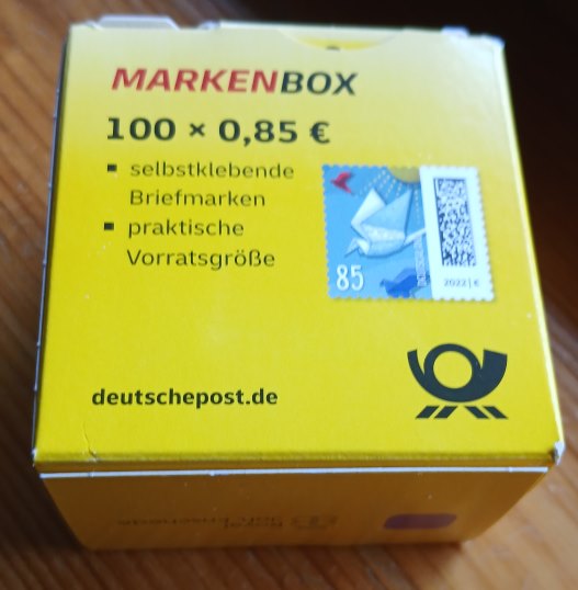 0,85€, Mi.Nr.3652 IV ** 100er Rolle Verpackung