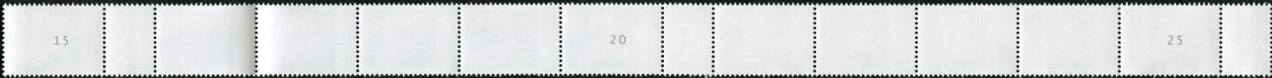0,05€, Mi.Nr.3296 **  500er Rolle 11er Streifen 3x EAN Code B, Nr. Typ 2, 2-2-2stellig Nr, u-g-u
