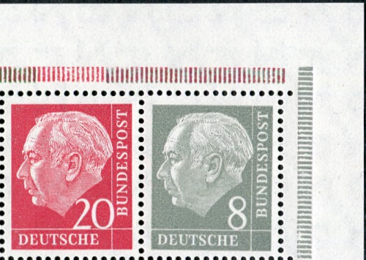 Bund ZDR ER 5.2, W23 d, YII ** Eckrand oben rechts