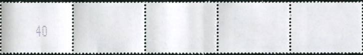 3,70€, Mi.Nr.3501 **  100er Rolle 5er Streifen ohne EAN Code, 2stellig gerade Nr. Typ 1