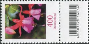 4,00€, Mi.Nr.3190 **  100er Rolle SZ1 mit 1 stelliger Nr. ungerade, EAN Code A