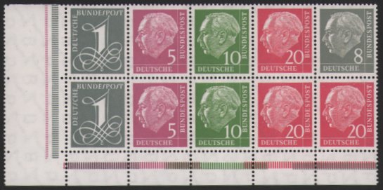 H-Blatt 8yI ** RLV III, Unterrand mit Zwischensteeg