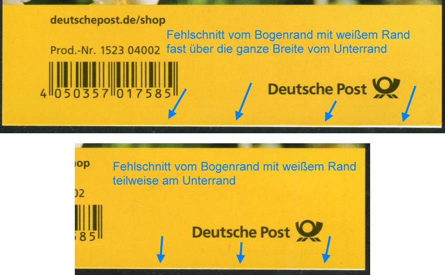 FB 091aII ** mit Fehlschnitt unten teilweise