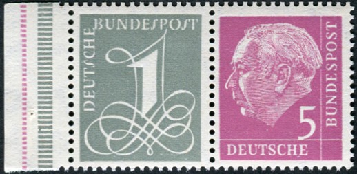 Bund ZDR W17 YI ** Rand mit  RLV III