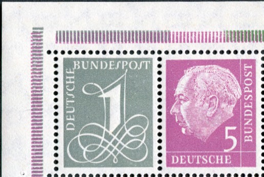 Bund ZDR ER W17 YI.1 ** Eckrand oben links