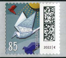 0,85€, Mi.Nr.3652 III ** 500/5000er Rolle Einzelmarke Nr. kopfstehend,2stellig gerade