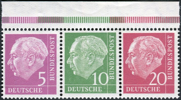 Bund ZDR W20 YI.I c ** Oberrand Mitte rechts