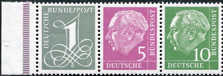 Bund ZDR W18 YI ** Rand mit RLV IV