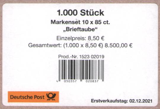 FB 114 1000er Verpackungslabel, Druck Bagel