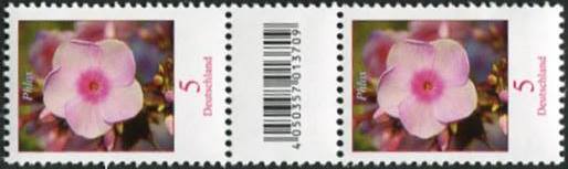 0,05€, Mi.Nr.3296 **  500er Rolle, EAN Code A, Nr. Type 2, SZ2 mit 1 stelliger Nr. ungerade