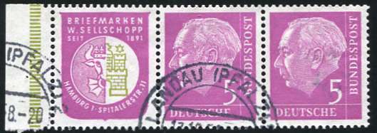 Bund ZDR W8 PLF V gestempelt
