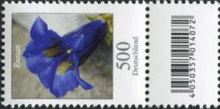 5,00€, Mi.Nr.2877 **  100er Rolle SZ1 mit 1 stelliger Nr. ungerade, EAN Code A