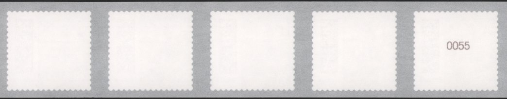 0,33€, Mi.Nr.3741 **, 5er Streifen mit 2stelliger Nr. ungerade, 5000er Rolle