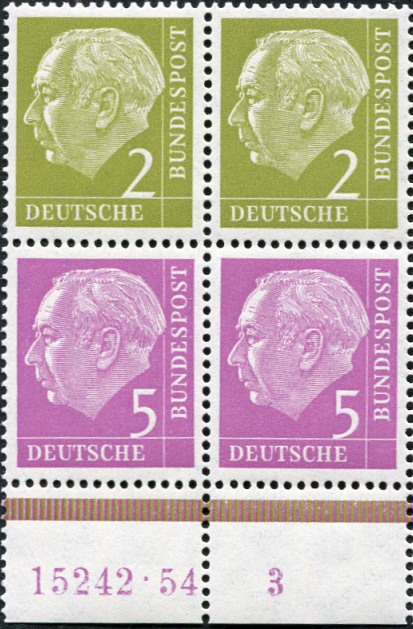 Bund ZDR 2x S17 ** Unterrand mit HAN15242.54 3