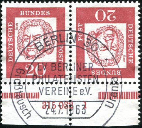 Bund ZDR K4 Unterrand, gestempelt, HAN 315032 1