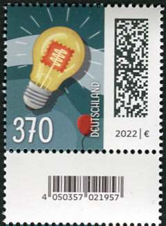 3,70€, Mi. Nr. 3715 **, SZ1 mit 2 stelliger Nr. ungerade, EAN Code