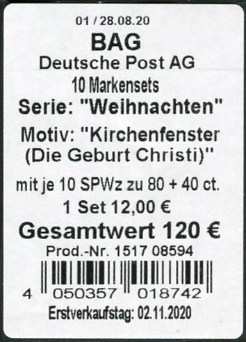 FB 101 Verpackungslabel BAG