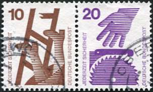 Bund ZDR W38 gestempelt
