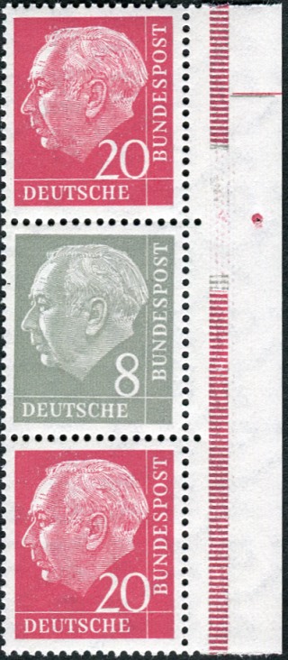 Bund ZDR S52 X **  Seitenrand rechts mit Strl. unterbrochen