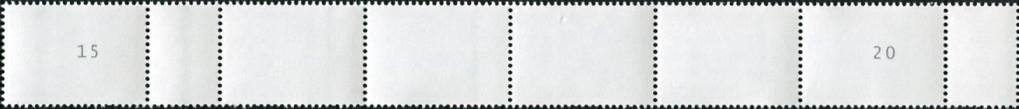 1,10€, Mi.Nr.3471 **  200er Rolle 6er Streifen 2x EAN Code B, Nr. Typ 2, 2-2stellig Nr