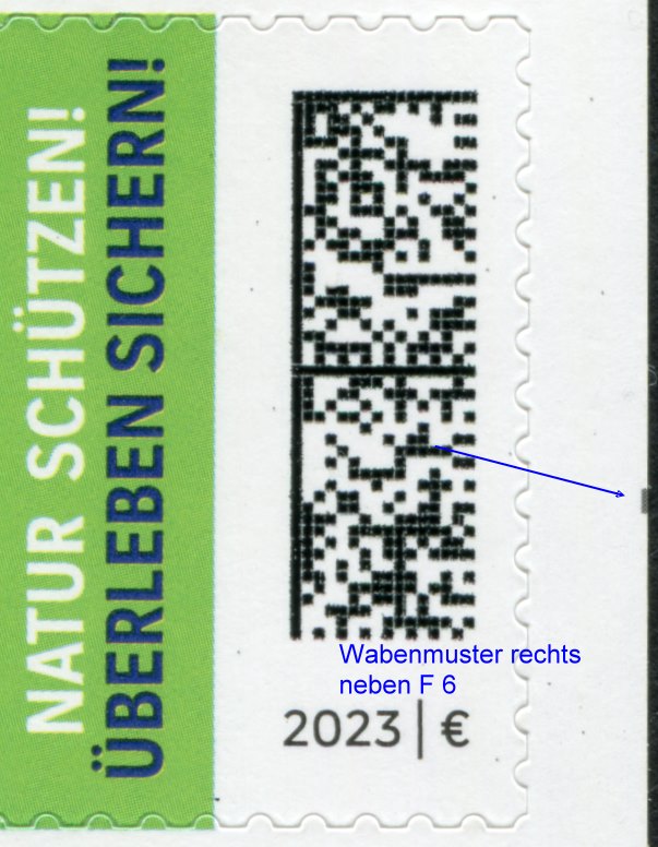 FB 128 ** mit Markierung innen neben F6 Wabenmuster