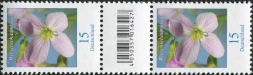 0,15€, Mi.Nr.3324 **  200er Rolle SZ2 mit 2 stelliger Nr. ungerade, EAN Code A, Nr. Typ 2