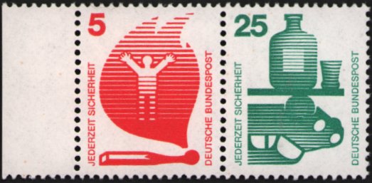 Bund ZDR W43 ** mit Rand weiss