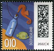0,10€, Mi.Nr.3723 IIF ** SZ1 mit 1 stelliger Nr. ungerade, EAN Code