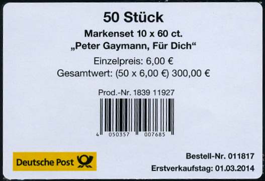 FB037 Verpackungslabel