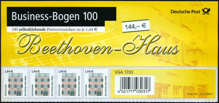 Business-Bogen Deckblatt BB 1 a/b **