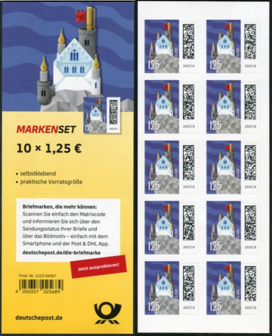 FB 148  ** mit DMC Code, Produkt Nr. 1523 06007,  Druck Bundesdruckerei