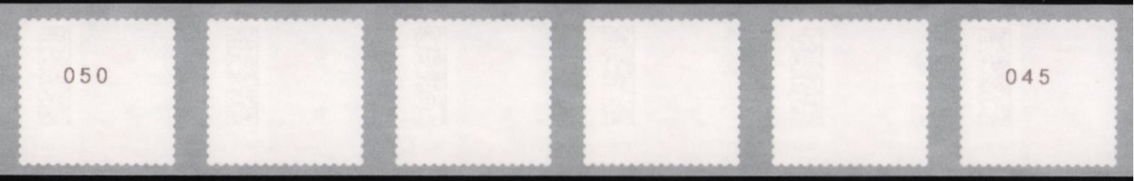 0,85€, Mi.Nr.3652 IV **,  6er Streifen mit 2-2stelliger Nr., 500er Rolle