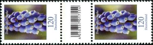 1,20€, Mi.Nr.3447 **  100er Rolle SZ2 mit 2 stelliger Nr. gerade, EAN Code A