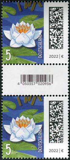 0,05€, Mi.Nr.3644 I **  SZ2 mit 2 stelliger Nr. gerade, EAN Code