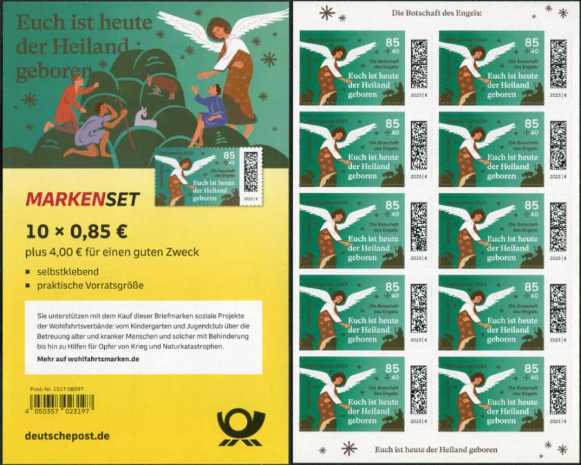 FB 130 ** mit DMC Code, Produkt Nr. 1517 08597,  Druck Bundesdruckerei