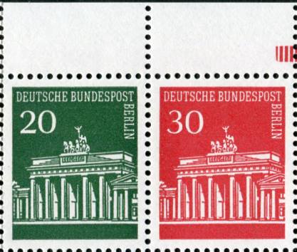 Berlin Zdr W45 ** Oberrand Typ 1