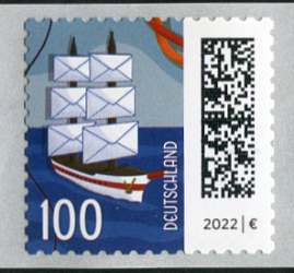 1,00€, Mi.Nr.3653 III **, Einzelmarke ohne Nr., 500er Rolle 