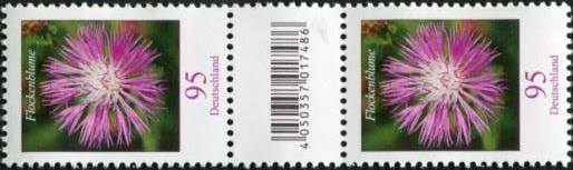 0,95€, Mi.Nr.3470 **  200er Rolle SZ2 mit 2 stelliger Nr. ungerade, EAN Code A