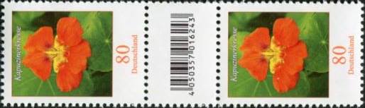 0,80€, Mi.Nr.3469 **  500er Rolle SZ2 mit 3 stelliger Nr. ungerade, EAN Code A