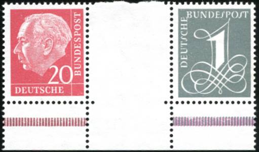 Bund ZDR WZ16 b YII ** Unterrand, Mitte