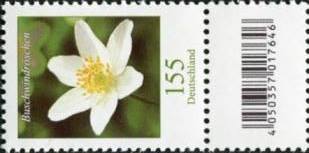 1,55€, Mi.Nr.3472 **  500er Rolle SZ1 mit 1 stelliger Nr. ungerade, EAN Code A