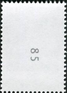 0,30€, Mi.Nr. 3509 ** 100er Rolle, Einzelmarke 2stellig ungerade Nr. Typ 2